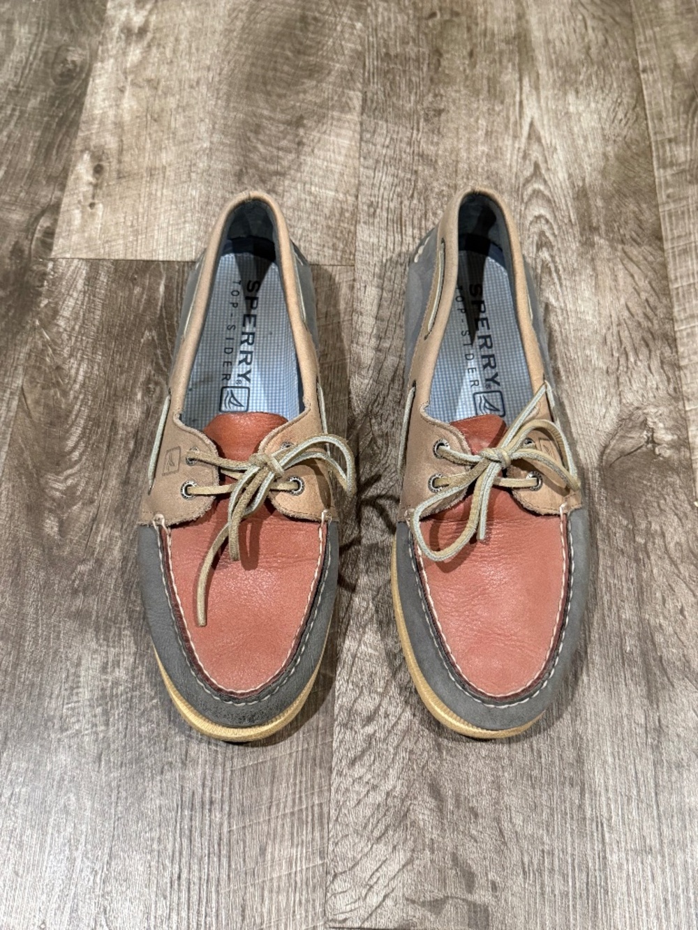 SPERRY Top Sider Multi-Color Leather Boat Shoe 9.5M